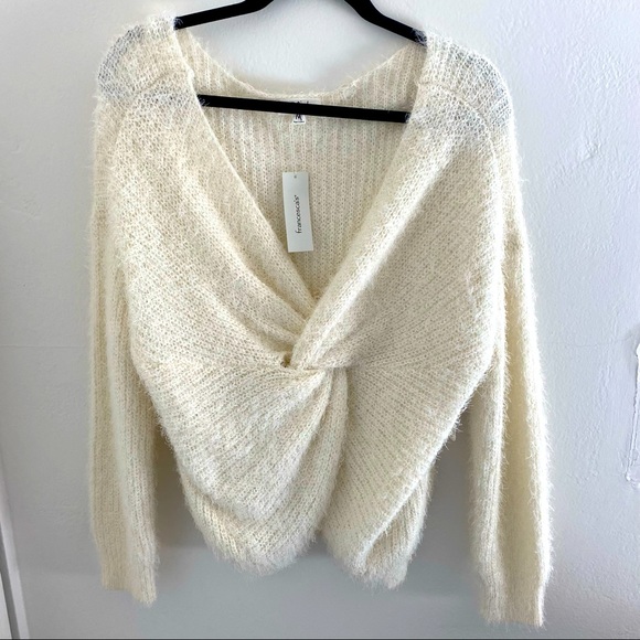 Francesca's Collections Sweaters - NWT Twist Reversible Sweater